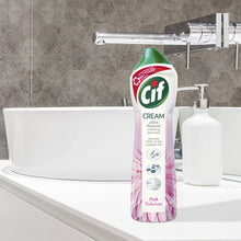 Load image into Gallery viewer, 3pk Cif 100% Natural Cleaning Particles Pink Tuberose Creams, 500ml