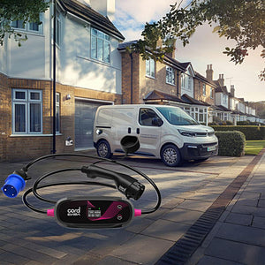 Cord EVIRA Professional 10m Portable EV Charger 2.3kW to 22kW w/ UK adaptor kit