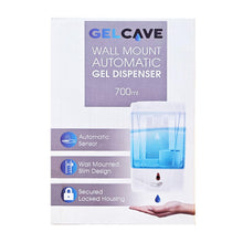 Load image into Gallery viewer, GELCAVE Automatic Hand Sanitiser Dispenser - Wall Mounted, Motion Sensor, 700ml