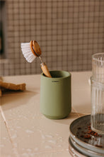 Load image into Gallery viewer, COSMIC Saona Resin Toothbrush Holder, Round, Countertop, Sand Color