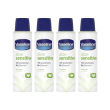 Load image into Gallery viewer, Vaseline Anti-Perspirant Deodorant ProDerma Aloe Fresh Spray 150ml, 4 Pack
