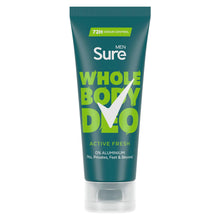 Load image into Gallery viewer, Sure Men Whole Body Deodorant Cream Active Fresh w/ 72H Odour Control 75ml, 3 Pk