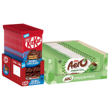 Load image into Gallery viewer, Nestle Sharing Bars, KitKat Double Chocolate 15x99g &amp; Aero Peppermint 15x90g
