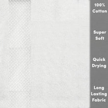 Load image into Gallery viewer, Supreme Egyptian Collection 100% Cotton Soft Hand Towel White, 50x85 cm 4pk