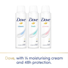 Load image into Gallery viewer, Dove Classic Anti-Perspirant with 48H Sweat Protection Deo for Women 150ml, 3pk