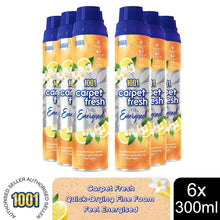 Load image into Gallery viewer, 1001 Carpet Fresh Feel Energised Upholstery Odour Remover Spray, 6x300ml