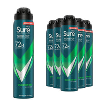 Load image into Gallery viewer, Sure Men Anti-perspirant 72H Nonstop Protection Quantum Dry Deodorant, 6x250ml