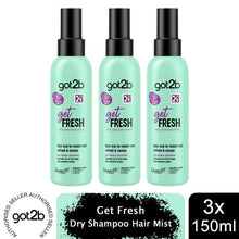 Load image into Gallery viewer, Got2b Dry Shampoo get Fresh Mist 150ml Instant Freshness, 3 Pack