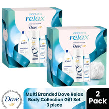 Load image into Gallery viewer, Multi Branded Dove Relax Body Collection Gift Set, Choose Pack Size 1,2,3 or 4