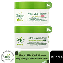 Load image into Gallery viewer, Simple Kind to Skin Face Cream Bundle - Day SPF15 &amp; Night Cream