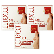Load image into Gallery viewer, Roam Original Latex Regular Fit Condom for Safer Sex and Contraception, 36 Pack