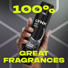 Load image into Gallery viewer, 6 Pack Lynx XXL 48H Fresh Deodorant Body Spray, Black, 250ml