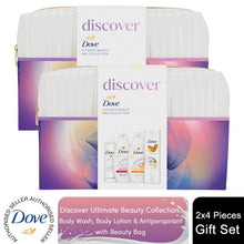 Load image into Gallery viewer, Dove Discover Deodorant, Lotion &amp; Bodywash 4Pcs Gift Set for Her with Beauty Bag