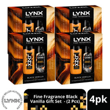 Load image into Gallery viewer, LYNX Fine Fragrance Black Vanilla Gift Set 2 piece, Choose your pack 1,2,3 or 4