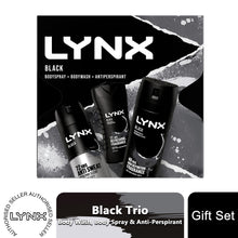 Load image into Gallery viewer, Lynx Black Body Wash, Body Spray &amp; Anti-Perspirant 3pcs Gift Set for Him