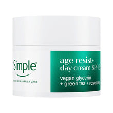 Load image into Gallery viewer, Simple Age Resist+ Day Cream Anti-Ageing Facial Moisturiser 50ml, 3 Pack