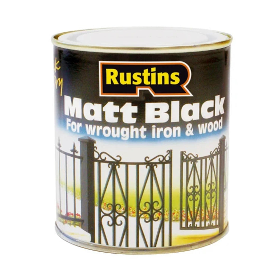 Matt Black Paint Quick Drying 2.5 Litre