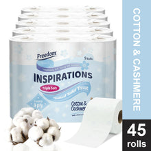 Load image into Gallery viewer, Freedom Inspirations Quilted 3 Ply Scented Toilet Paper - 45 / 90 / 135 Rolls