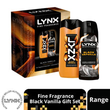 Load image into Gallery viewer, LYNX Fine Fragrance Black Vanilla Gift Set 2 piece, Choose your pack 1,2,3 or 4