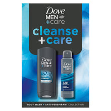 Load image into Gallery viewer, Dove Men+Care Gift Set Cleanse+Care Duo Bodywash &amp; Advanced Antiperspirant