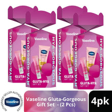 Load image into Gallery viewer, VASELINE Gluta-Hya Gorgeous Gift set 2 pc, Choose Your Pack Size 1,2,3 or 4