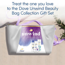 Load image into Gallery viewer, Dove Unwind Beauty Bag Gift Set - Anti-Stress Bodywash, Deodorant &amp; Lotion