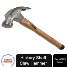 Load image into Gallery viewer, BAHCO 427-20 CLAW HAMMER HICKORY HDLE 20OZ