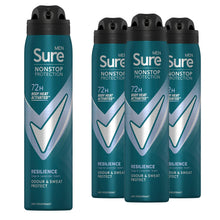 Load image into Gallery viewer, Sure Men Resilience Deodorant Spray with 72H Nonstop Protection 250ml, 3 Pack