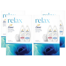 Load image into Gallery viewer, Dove Relax Body Wash Collection 2 Pieces Gift Set for Her with Shower Puff