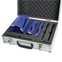Load image into Gallery viewer, Diamond Core Drill Kit &amp; Case Set of 7