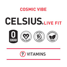 Load image into Gallery viewer, Celsius Live Fit Sparkling Energy Drink Cosmic Vibe with Zero Sugar 355ml, 12 Pk