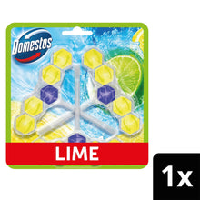 Load image into Gallery viewer, Domestos Power 5 Toilet Rim Blocks Lime Lasting Freshness 50g, 10pk (30 Blocks)
