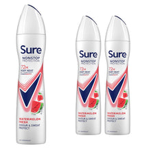 Load image into Gallery viewer, Sure Women Antiperspirant 72H Nonstop Protection Uplift&amp;Fresh Advance Deo, 3x250ml