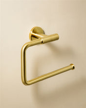 Load image into Gallery viewer, COSMIC Architect Towel Ring, Brushed Gold, Metal, Wall Mount, Minimal Style