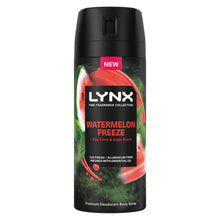 Load image into Gallery viewer, Lynx Men Deodorant Watermelon Freeze with 72Hrs Freshness 150ml, 6 Pack