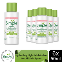 Load image into Gallery viewer, Simple Kind to Skin Hydrating Moisturiser Light or Rich 50ml/125ml, 3 or 6 Pack