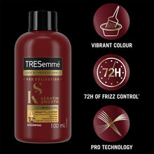 Load image into Gallery viewer, Tresemme Keratin Smooth Shampoo with Marula Oil for Frizzy Hair 100ml, 12 Pack
