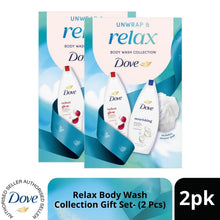 Load image into Gallery viewer, DOVE Relax Body Wash Collection Gift Set 2 piece, Choose your pack 1,2,3 or 4