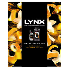 Load image into Gallery viewer, Lynx Fine Fragrance Duo Collection Black Vanilla 2 Pieces Gift Set for Him