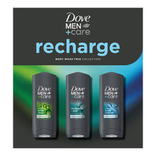 Load image into Gallery viewer, Dove Men+Care Gift Set Recharge Trio Clean Comfort Extra Fresh Eucalyptus Mint