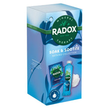 Load image into Gallery viewer, Radox Soak &amp; Soothe Bathing Collection with Muscle Soak Gel &amp; Salts Gift Set