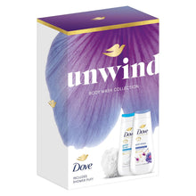Load image into Gallery viewer, Dove Unwind Duo Advance Gift Set with Exfoliating &amp; Anti Stress Bodywash