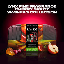 Load image into Gallery viewer, LYNX Fine Fragrance Cherry Spritz Washbag Collection Gift Set 3 piece, Choose Your Pack Size 1,2,3 or 4