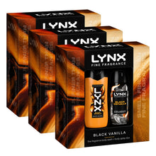 Load image into Gallery viewer, LYNX Fine Fragrance Black Vanilla Gift Set 2 piece, Choose your pack 1,2,3 or 4