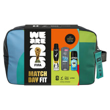 Load image into Gallery viewer, Match Day Fit FIFA Gift Set for Him with Body Wash, Spray &amp; Wash Bag