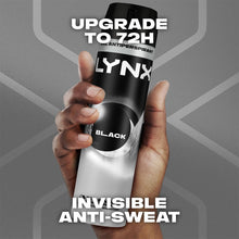 Load image into Gallery viewer, Lynx XXL Black 72H Sweat Protection Anti-Perspirant Deodorant, 6x250ml