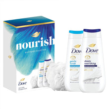 Load image into Gallery viewer, Dove Nourish Duo Advance Gift Set with Exfoliating &amp; Nourishing Bodywash