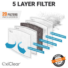 Load image into Gallery viewer, Anti Pollution Washable Cotton Mouth 1x Mask with 2x Valve Replaceable Filter