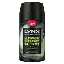 Load image into Gallery viewer, Lynx Lower Body Spray Bundle Coconut Sandal |Pear Cedar |Vanilla Bergamot 100ml
