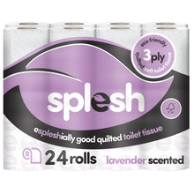 Load image into Gallery viewer, Splesh by Cusheen Quilted Lavender Fragrance 3 Ply Toilet Tissue Paper 24 Rolls